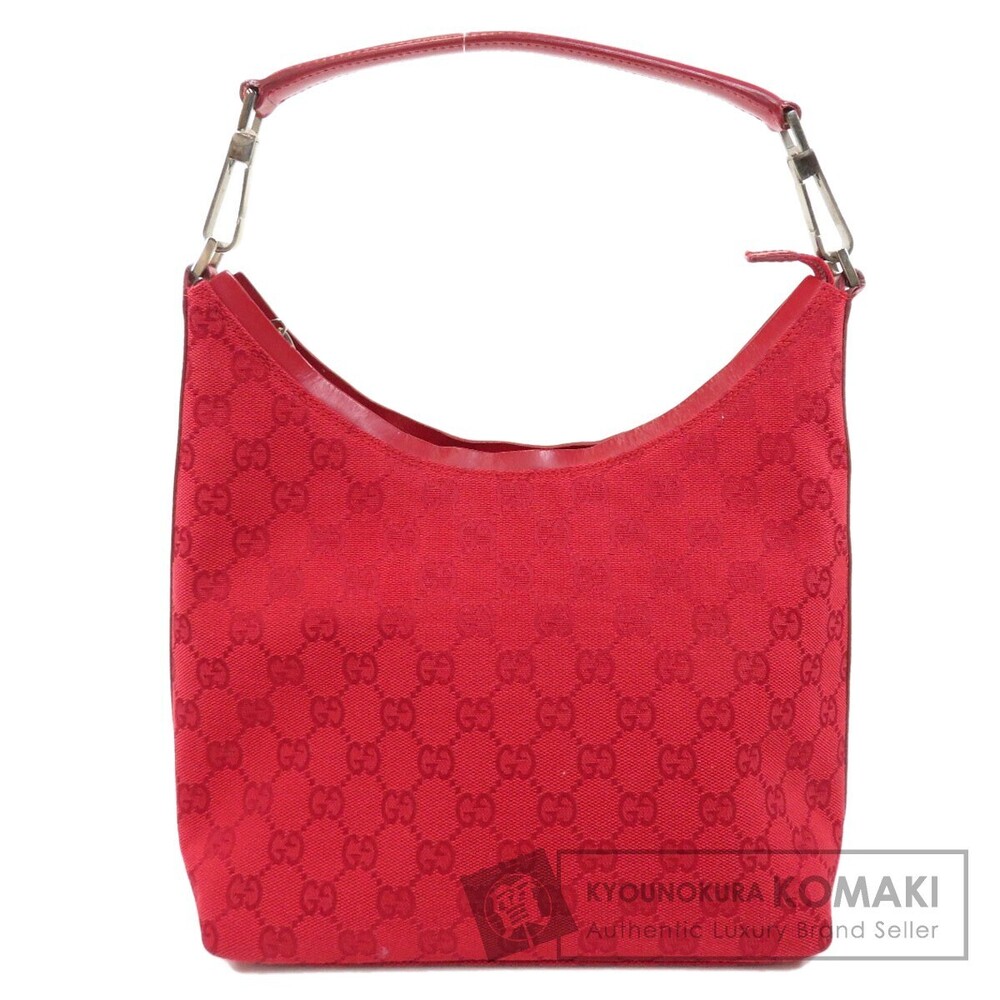 Gucci One Shoulder Hobo GG Shoulder Bag Canvas